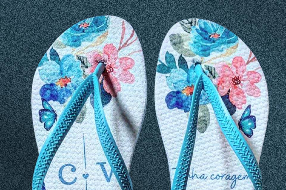 Chinelos personalizados