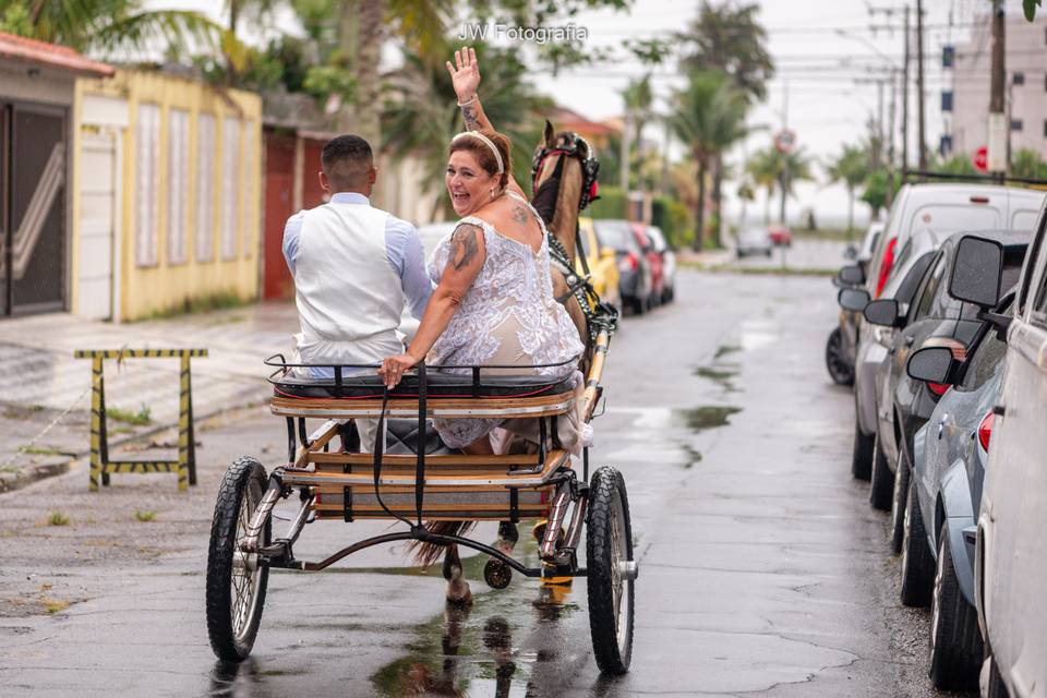 Passeio de charrete