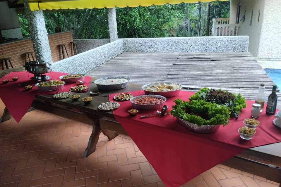 Mesa guarnições