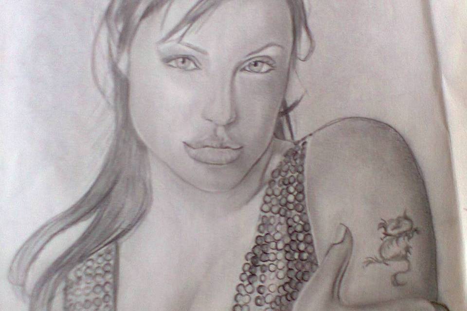 Desenho da angelina