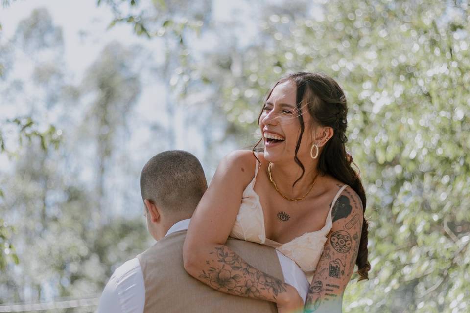 Casal no ensaio