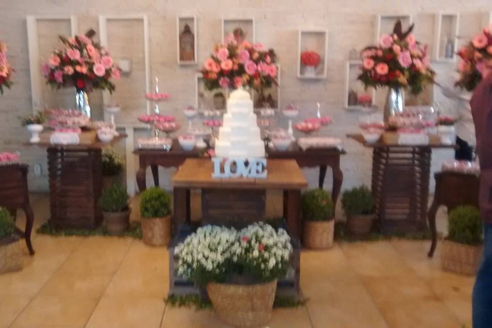 Mesa do bolo
