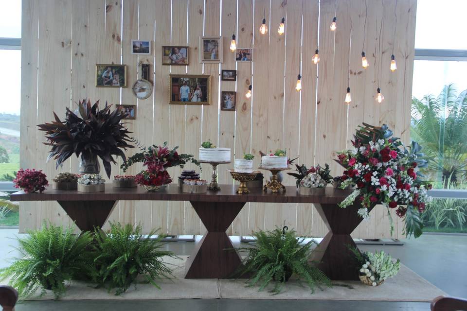 Recepção boho/moderna