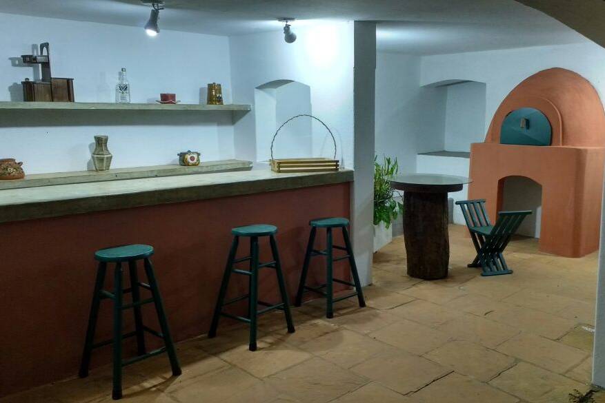 Bar - forno de pizza