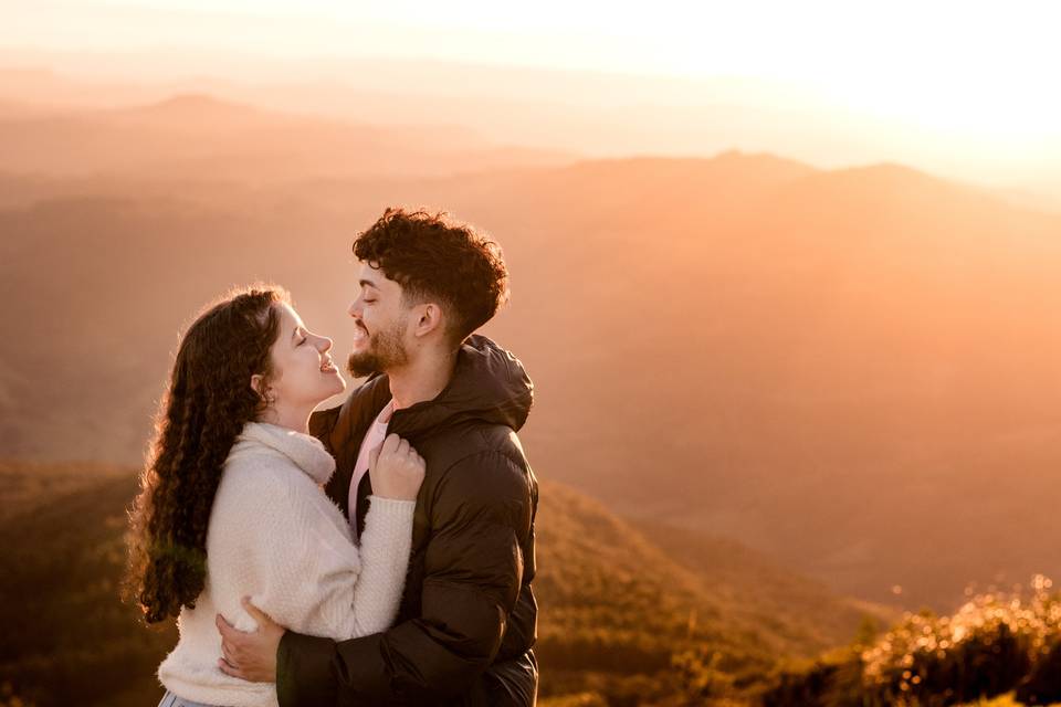 Ensaio de casal no por do sol