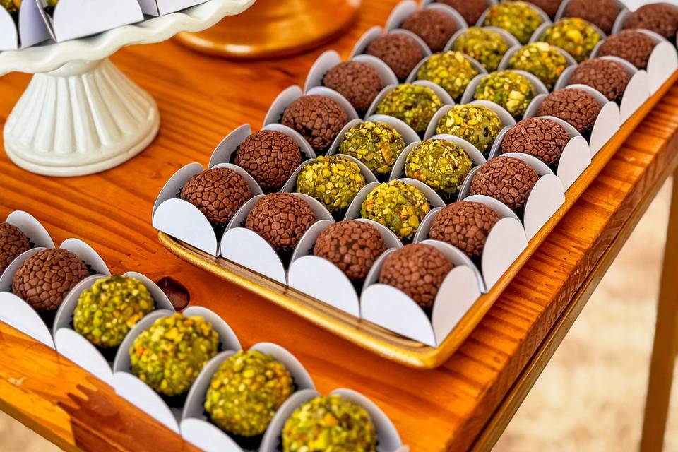 Mesa de doces noivados