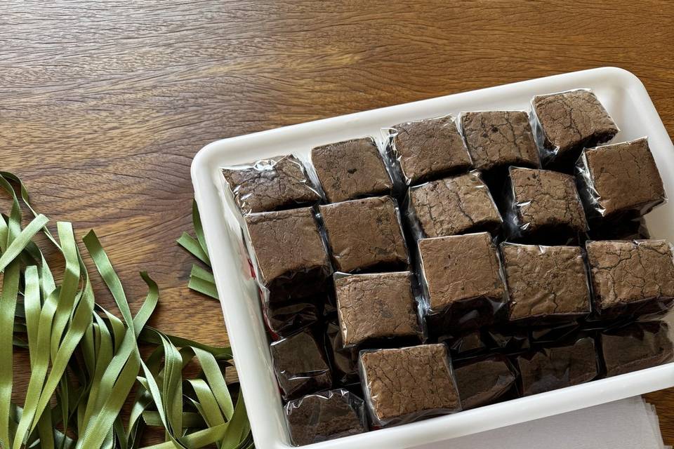 Brownie recheado festa