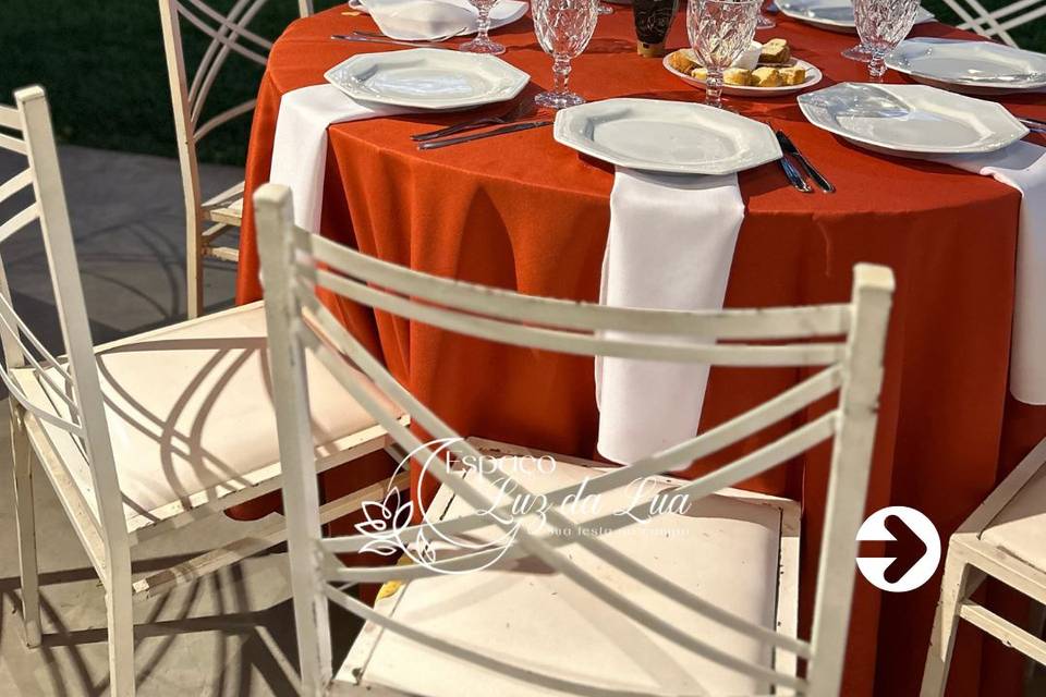 Mesa decorada