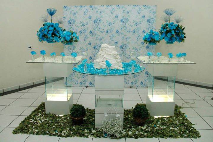 Decoração azul