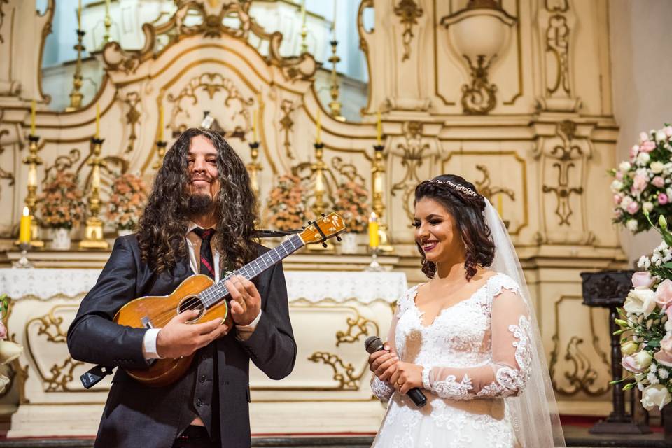 Ukulele no casamento