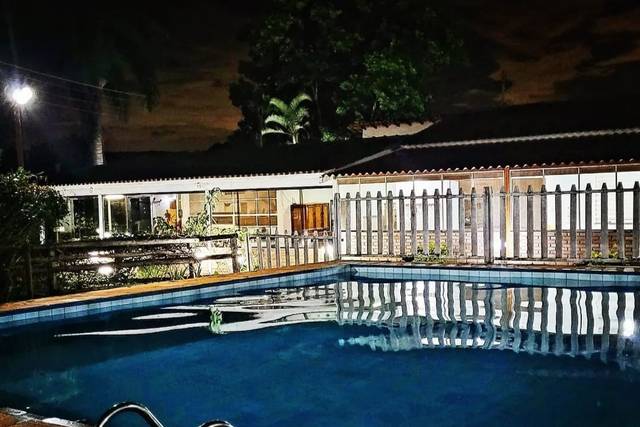 Área da piscina