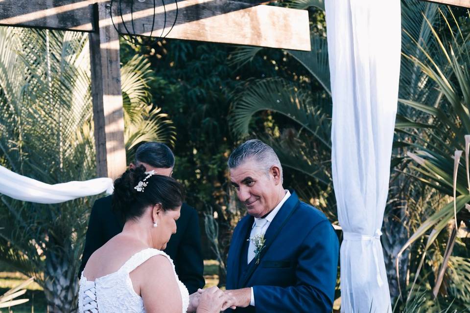 Noivos Rosa e Silvio