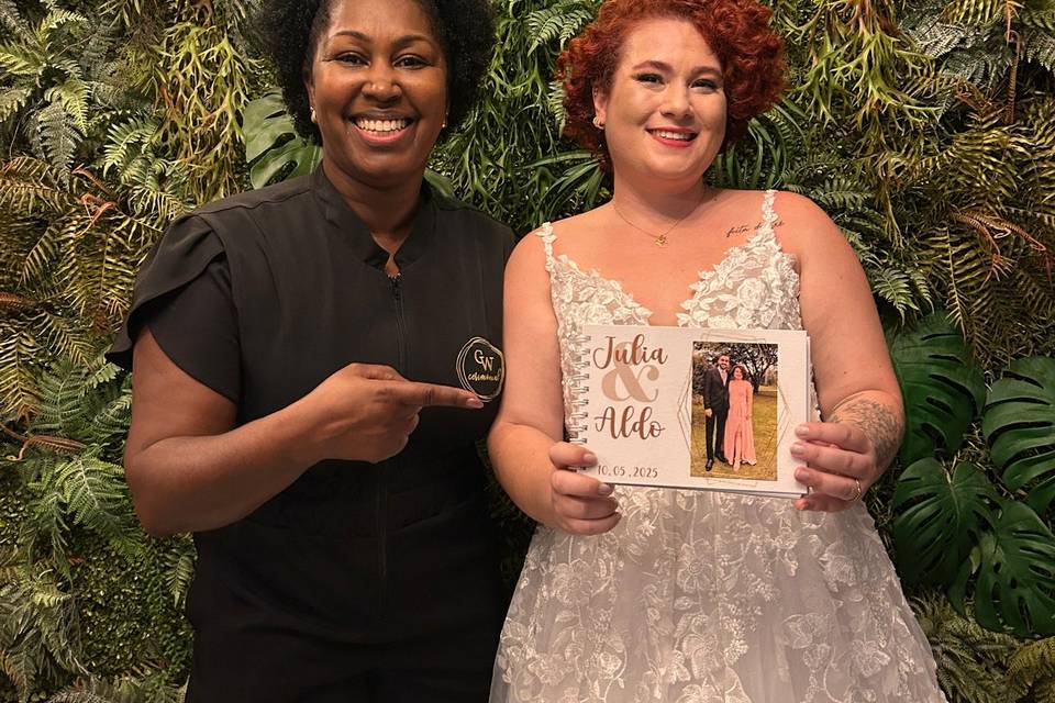 Caderno de mensagem para noiva