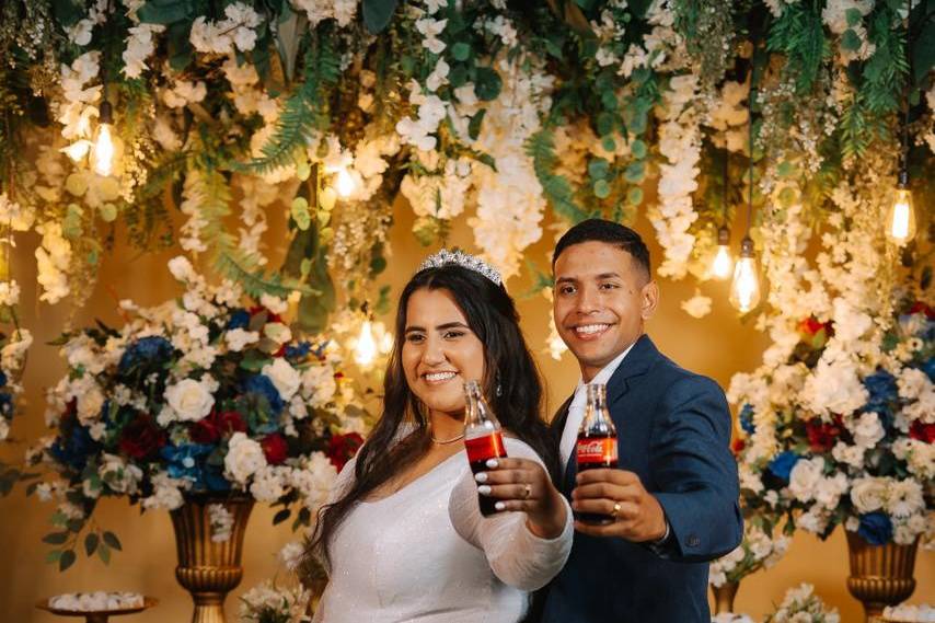 Noivos Pablo e Lilian