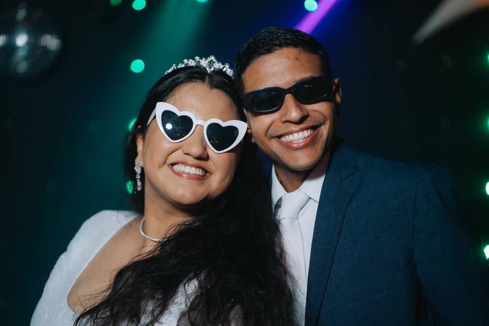 Noivos Pablo e Lilian