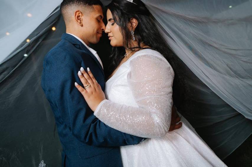 Noivos Pablo e Lilian