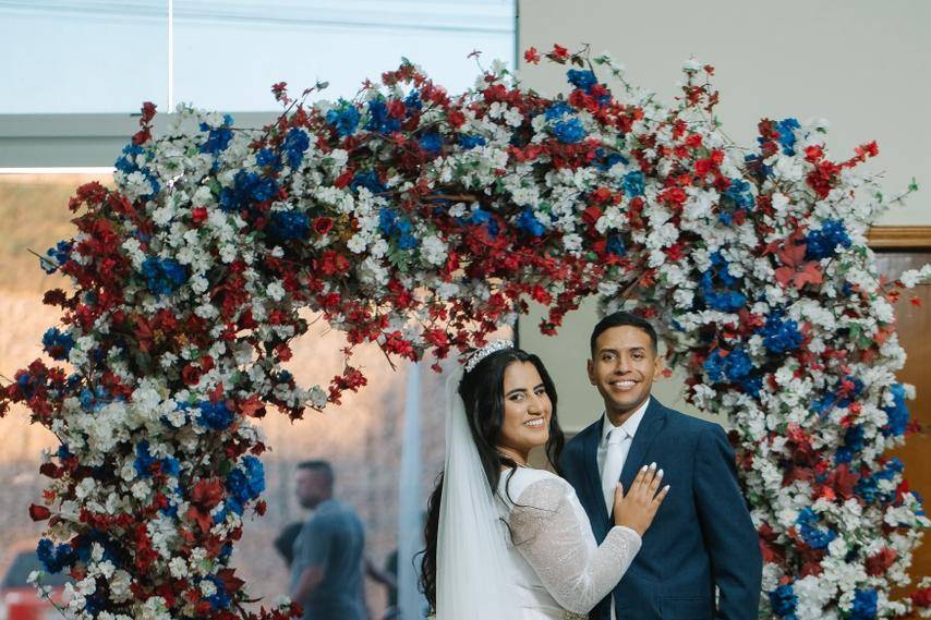 Noivos Pablo e Lilian