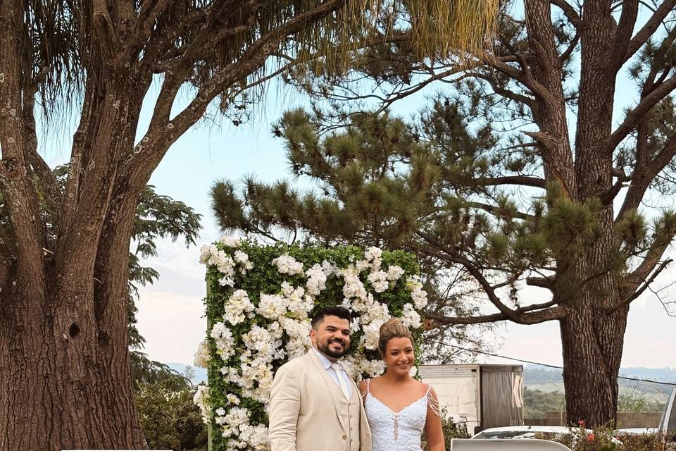 Noivos Aline e Bruno
