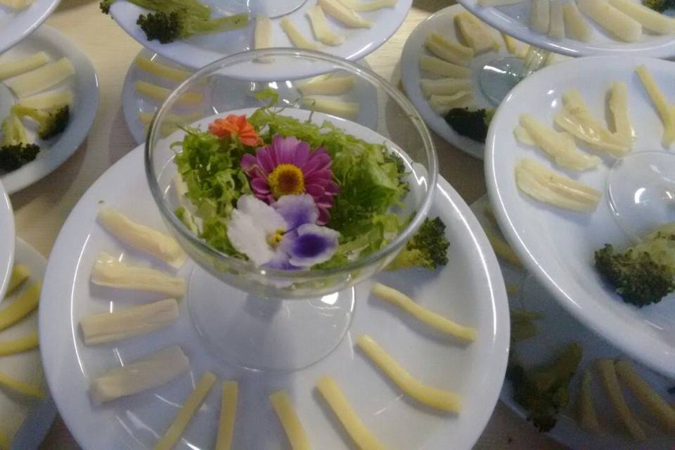Salada de flores.