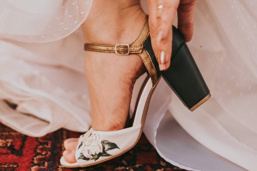 Criamos seu sapato de noiva