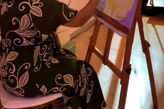 Arte ao vivo em casamento