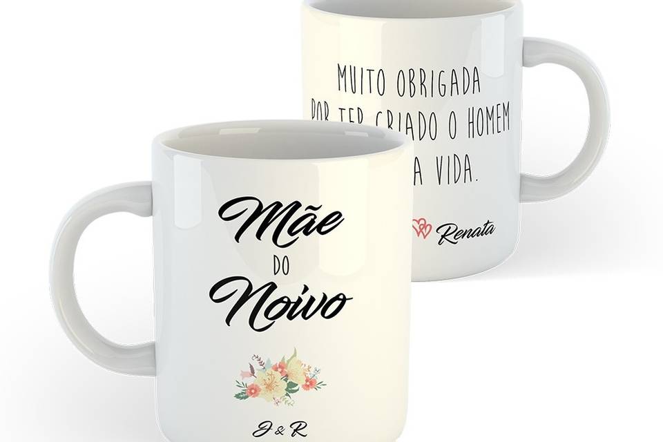 Caneca Mãe da Noiva/Noivo