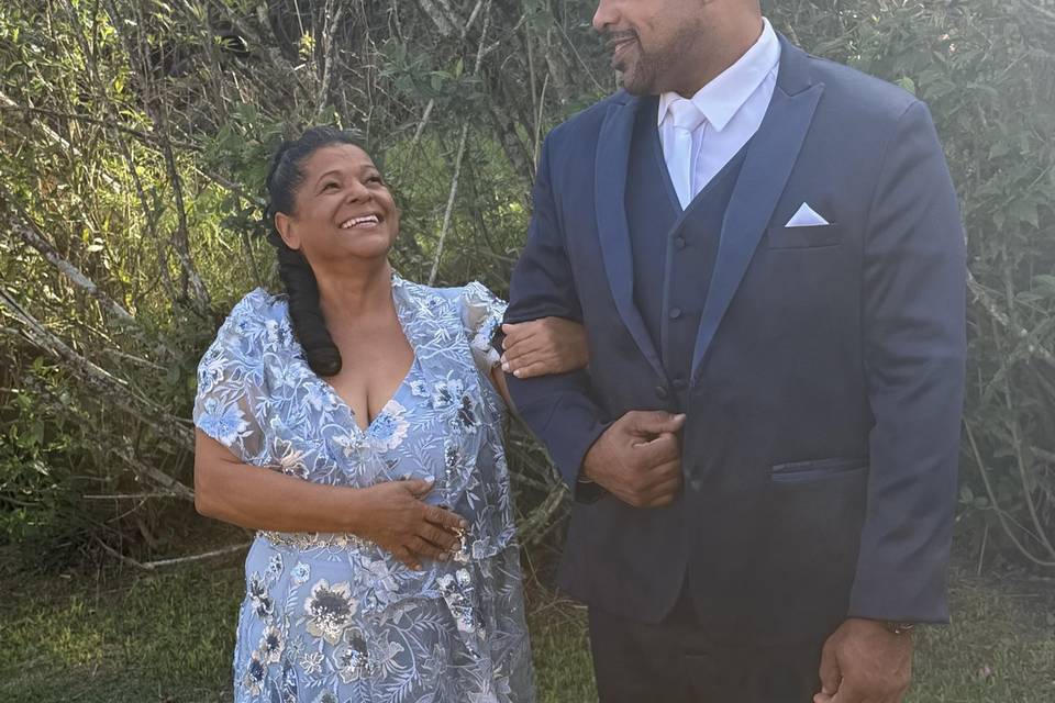 O olhar de orgulho da mãe