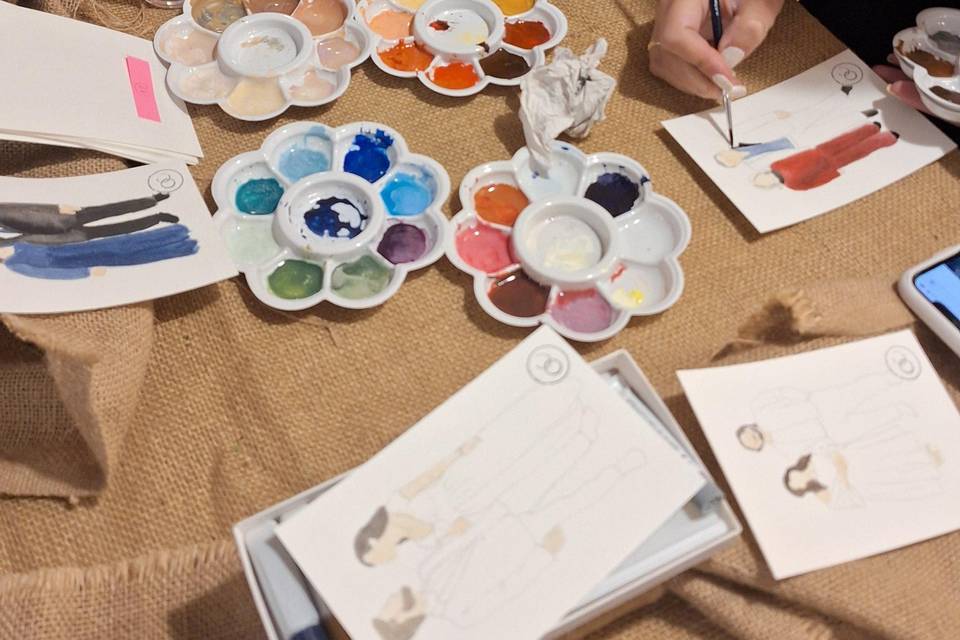 Aquarela ao vivo