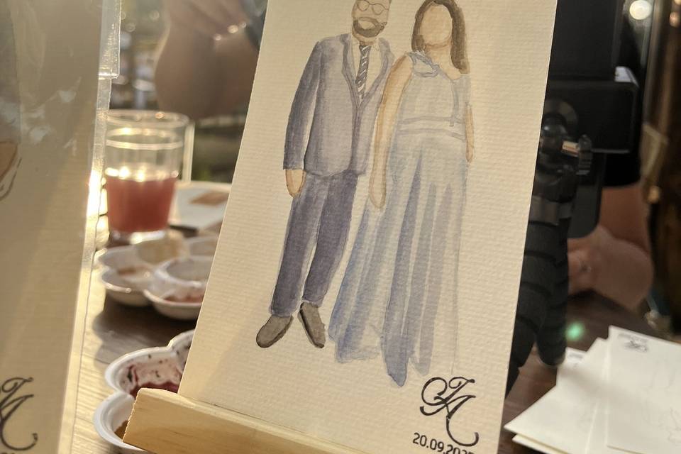 Aquarela de convidados