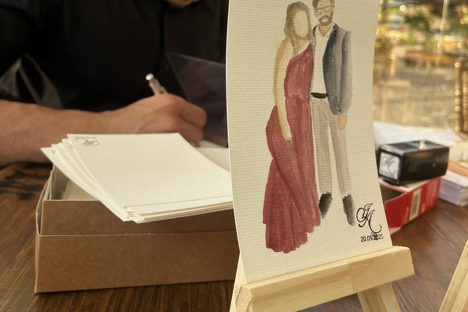 Aquarela de convidados