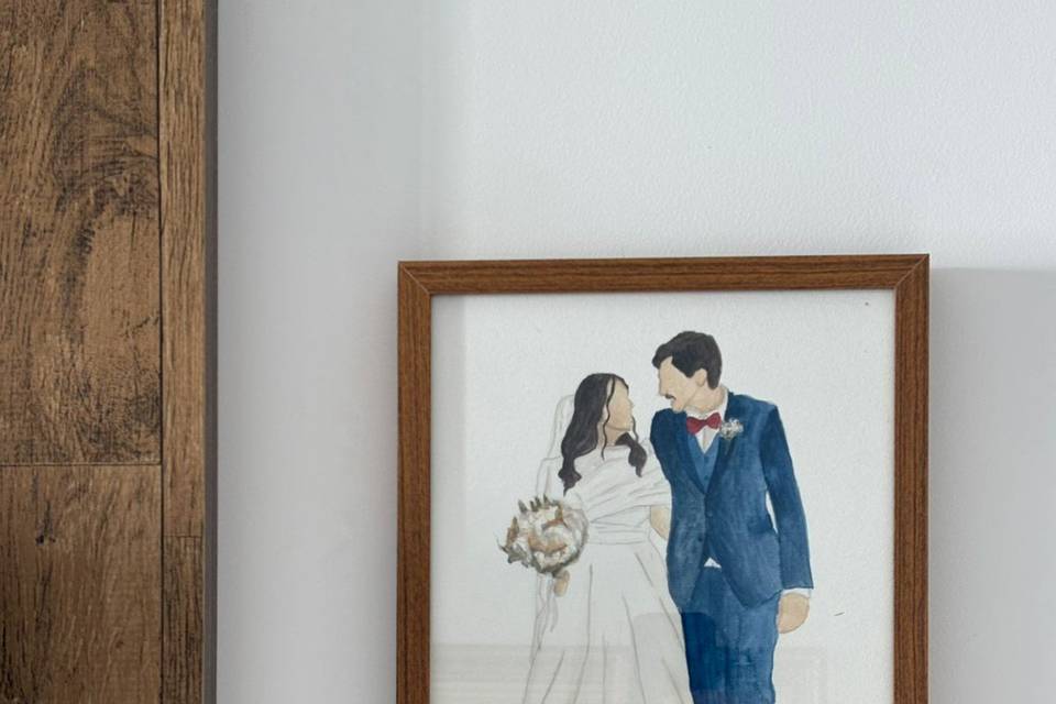 Aquarela dos noivos