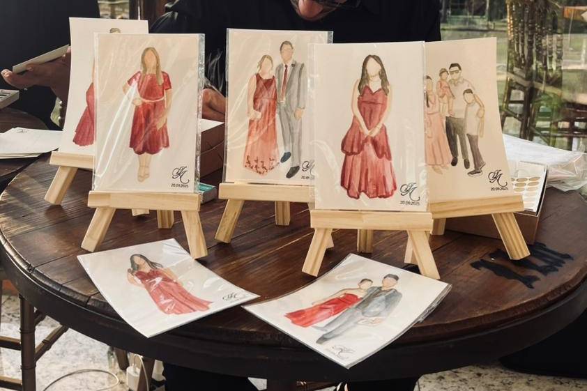 Aquarela de convidados
