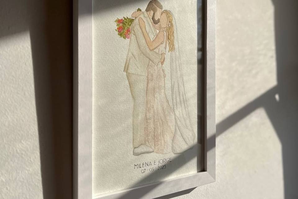 Aquarela dos noivos