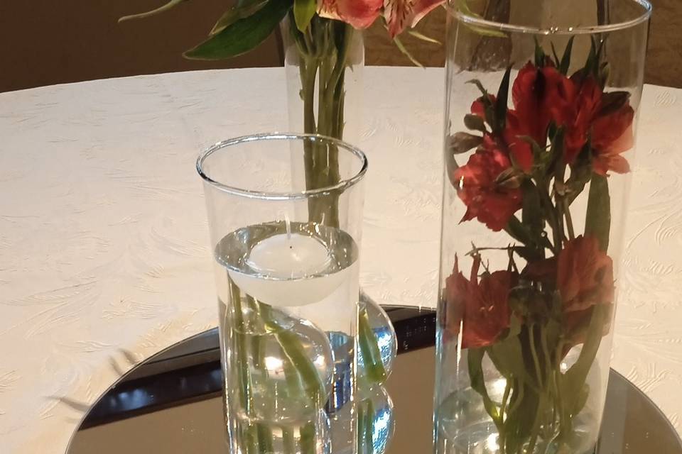 Cilindros mesa de convidados