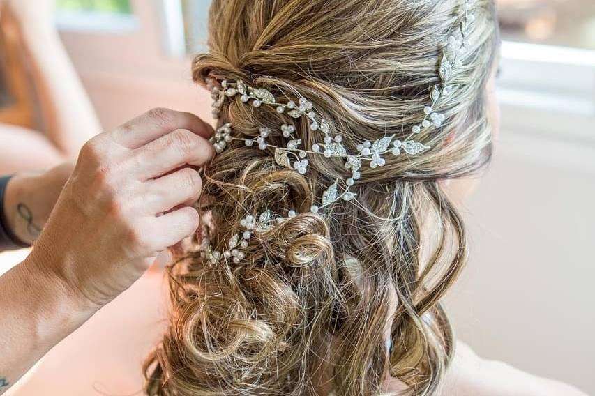 Penteado romântico