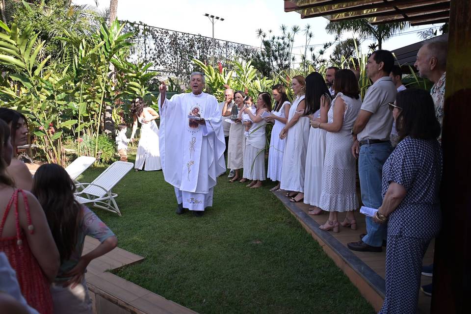 Batizado na casa dos avós!