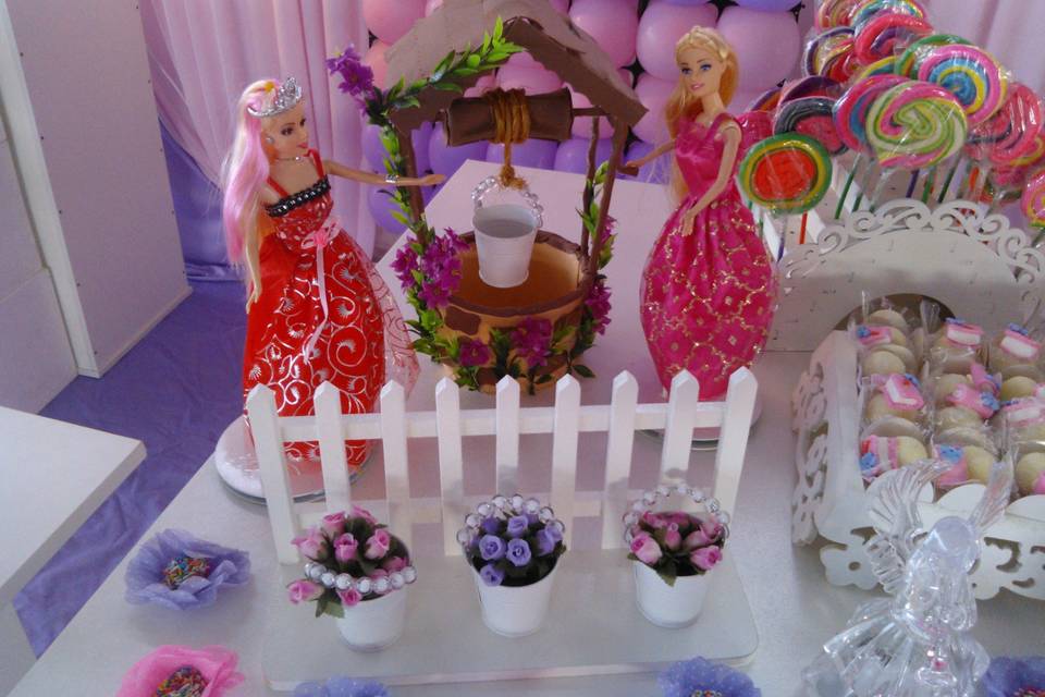 Bolo Barbie Princesa - Bibia Fest