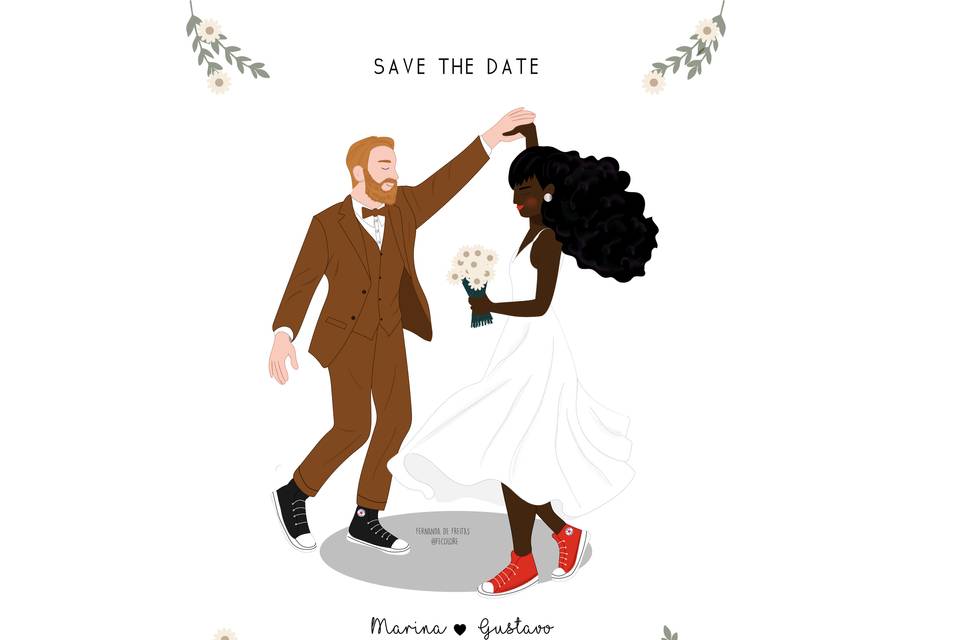 Ilustração Save the date
