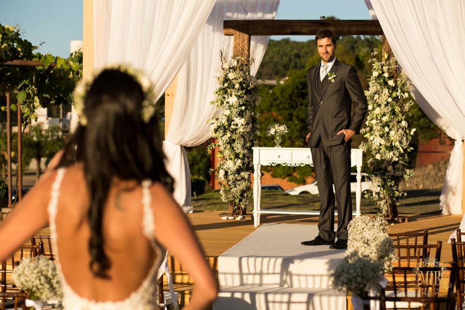 Momento especial de casamento,