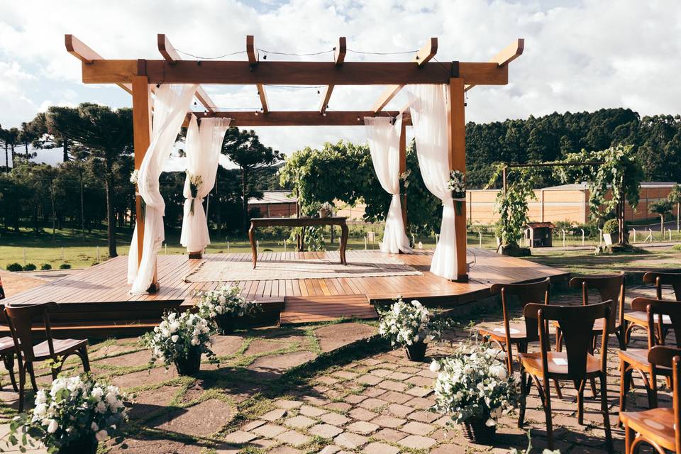 Momento especial de casamento,
