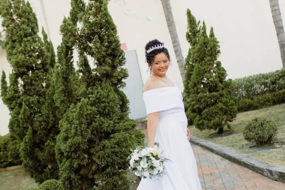 noiva ficou linda