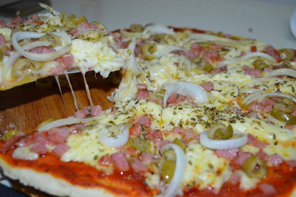 Pizza artesanal, deliciosa!