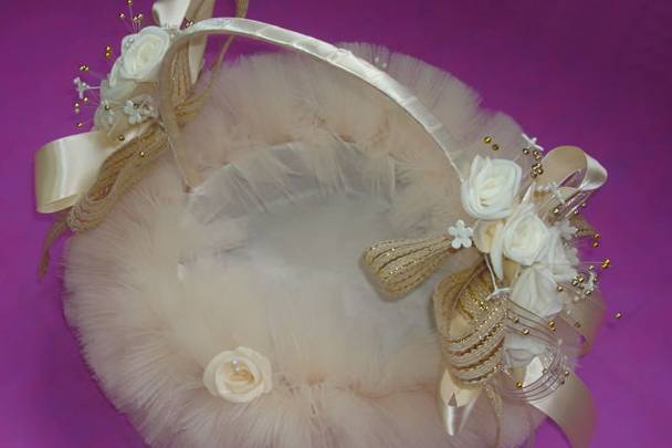 Cesta de tule grande