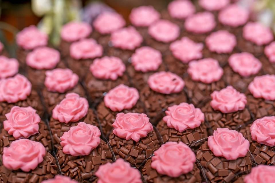 Brigadeiro floral