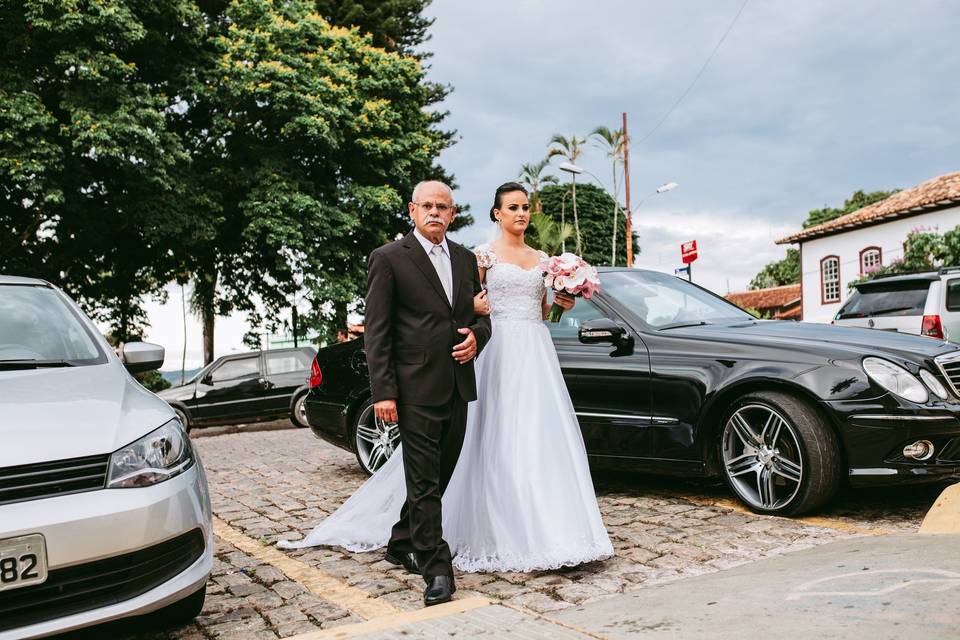 Cerimonia, a chegada