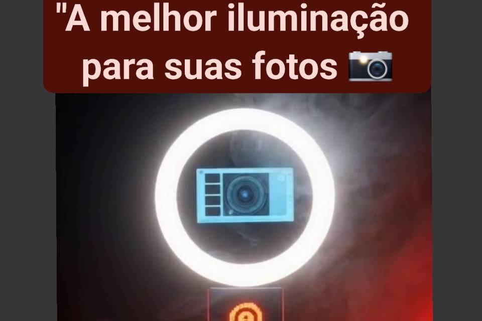 Totem com Ring light