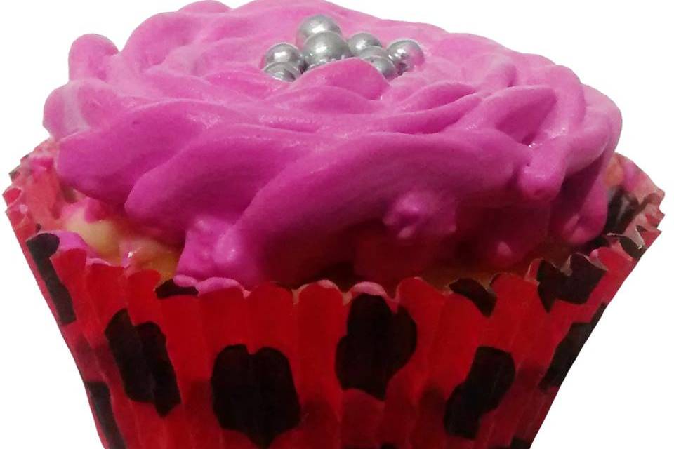 Cupcake flor rosa