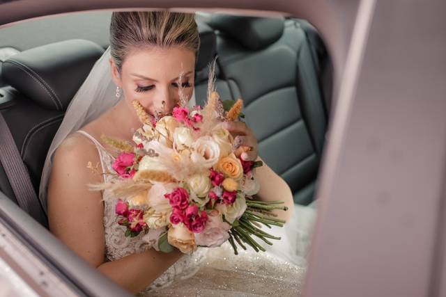 Buquê flores desidratadas