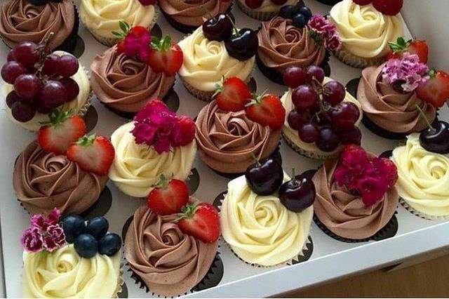 Mini cupcake de frutas