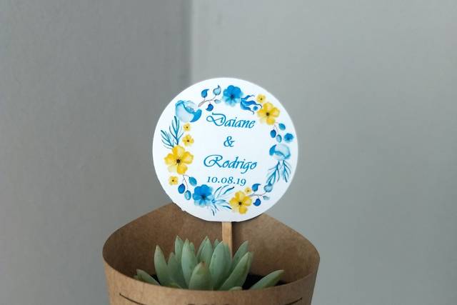 Decorada com Rótulo Personaliz